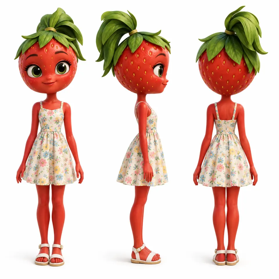@Image 1 · Strawberry girl