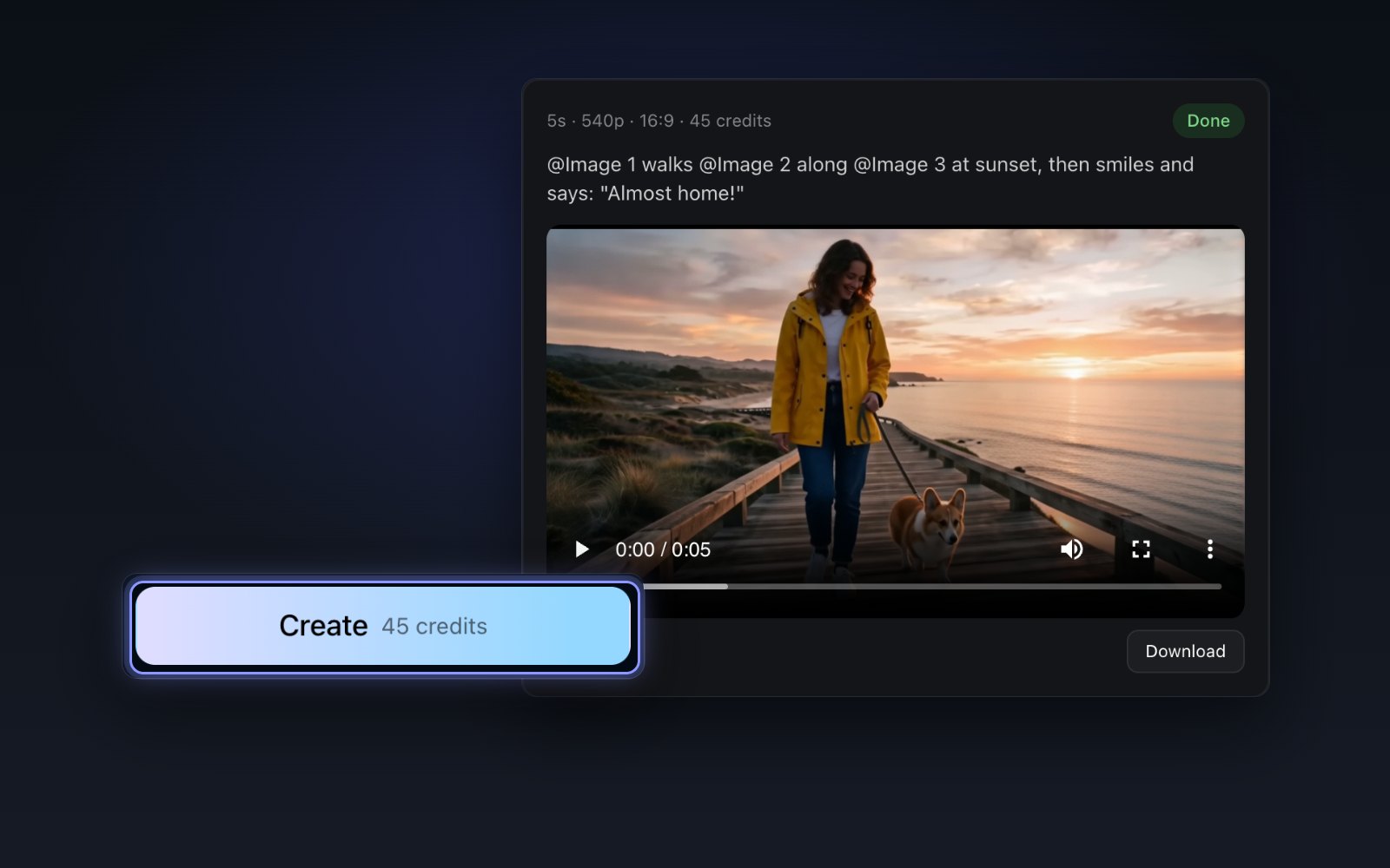 Create and download